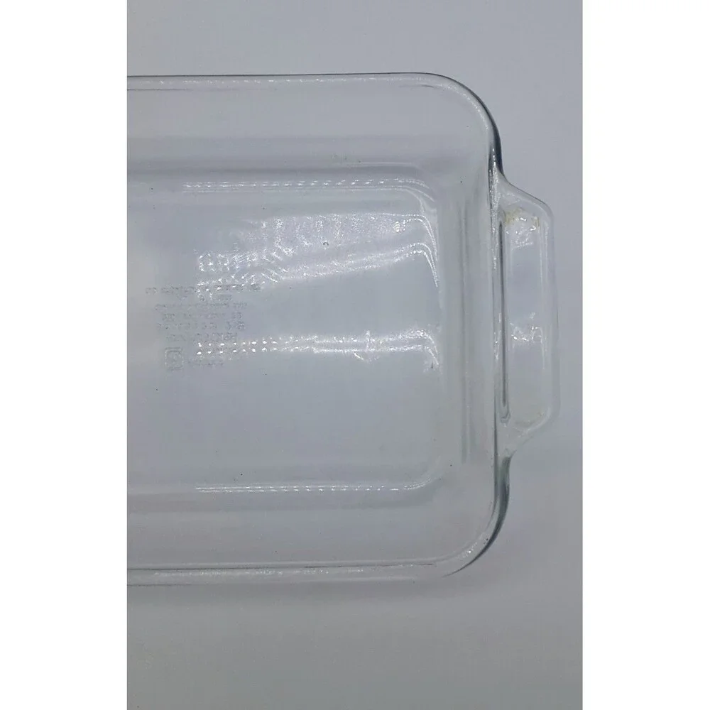 Vtg Anchor Hocking 2 Qt Glass Ovenware Casserole Baking Dish 8x11.5x2 With Lid